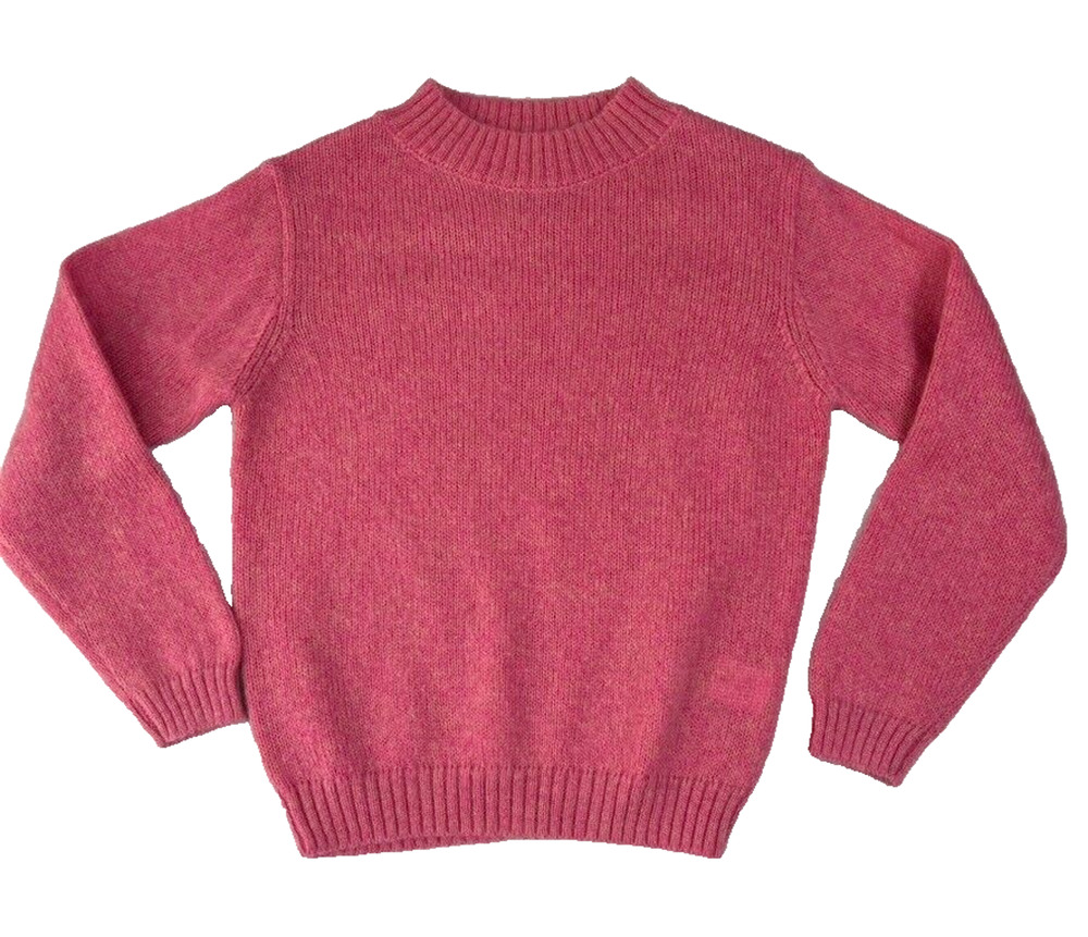 REPOSE AMS Sweater Girls 14 Yr. Pink Merino Wool Kid and Mohair Blend Soft